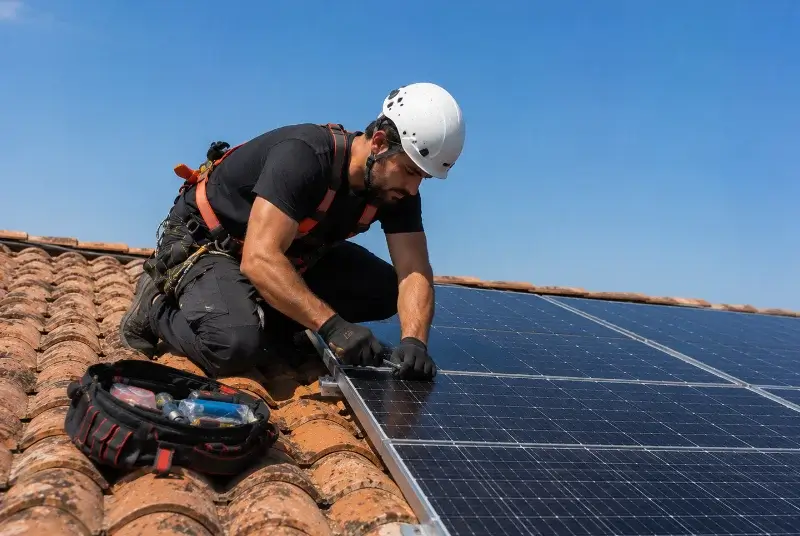 Maintenance et monitoring de panneaux solaires à la Vraie-Croix